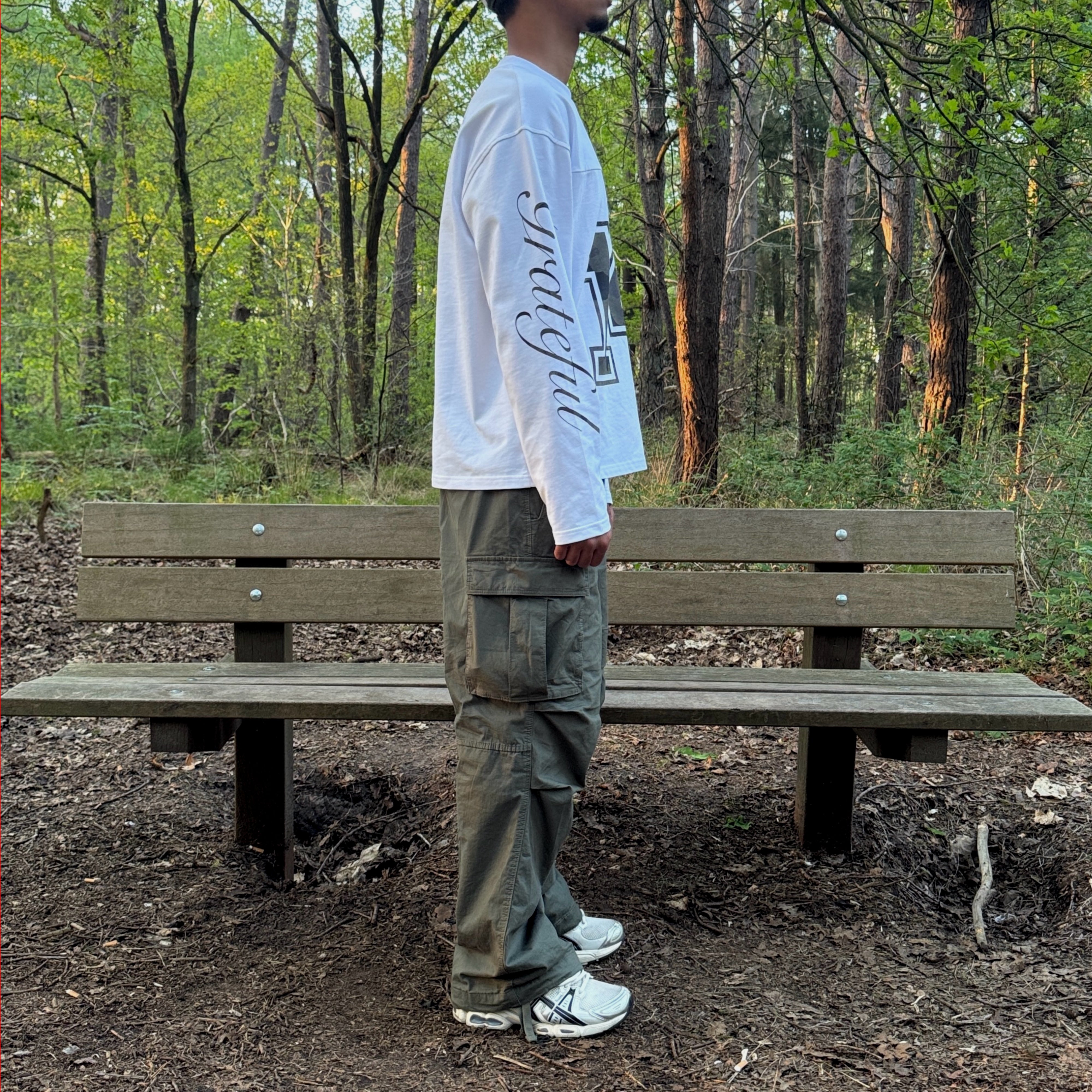 FADED CAMO LONG SLEEVE - WHITE