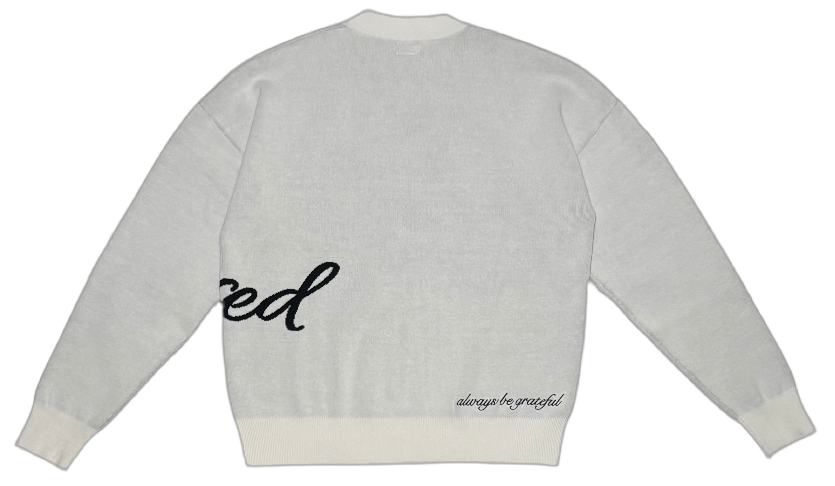 WHITE KNITSWEATER