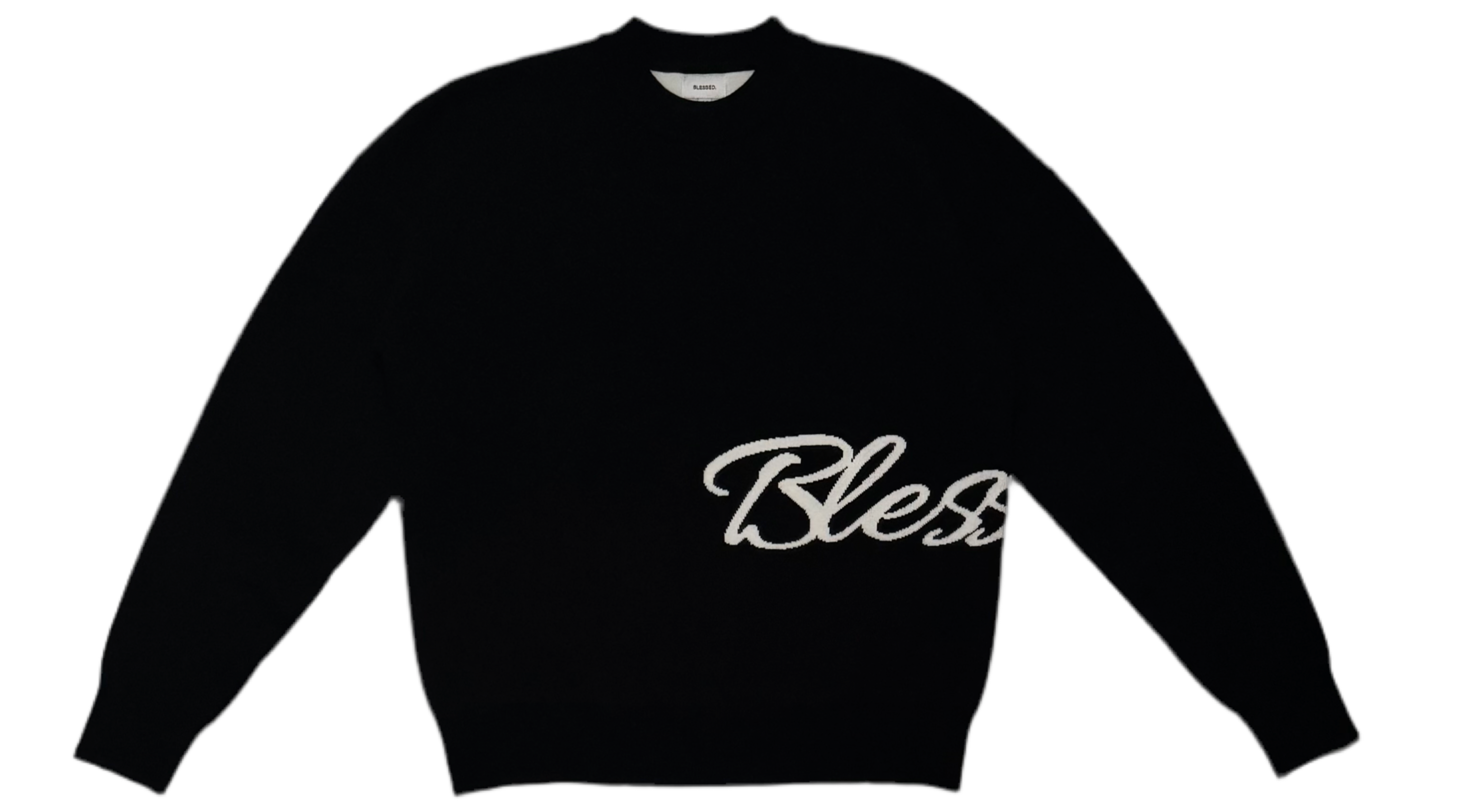 BLACK KNITSWEATER