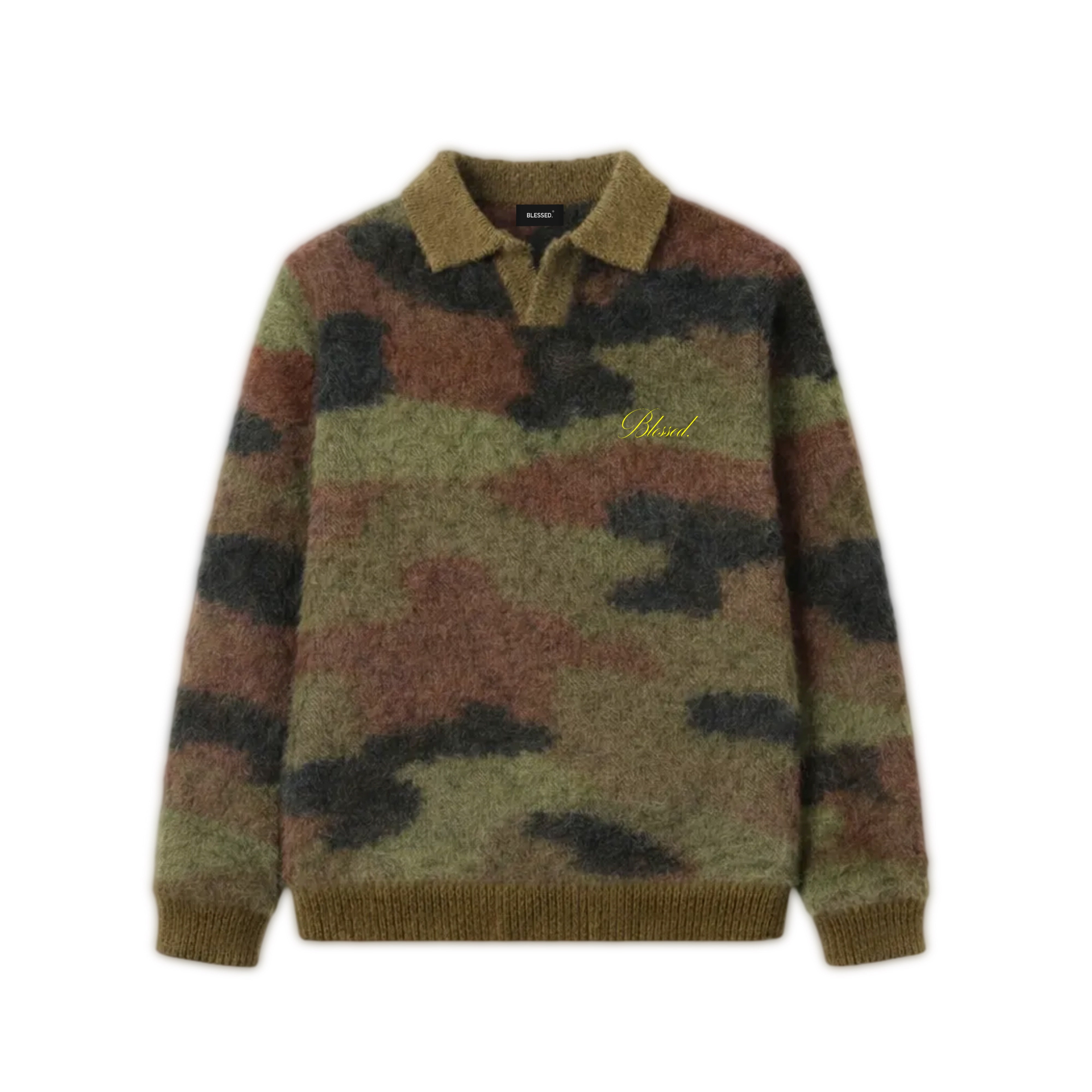 MOHAIR POLO - CAMO