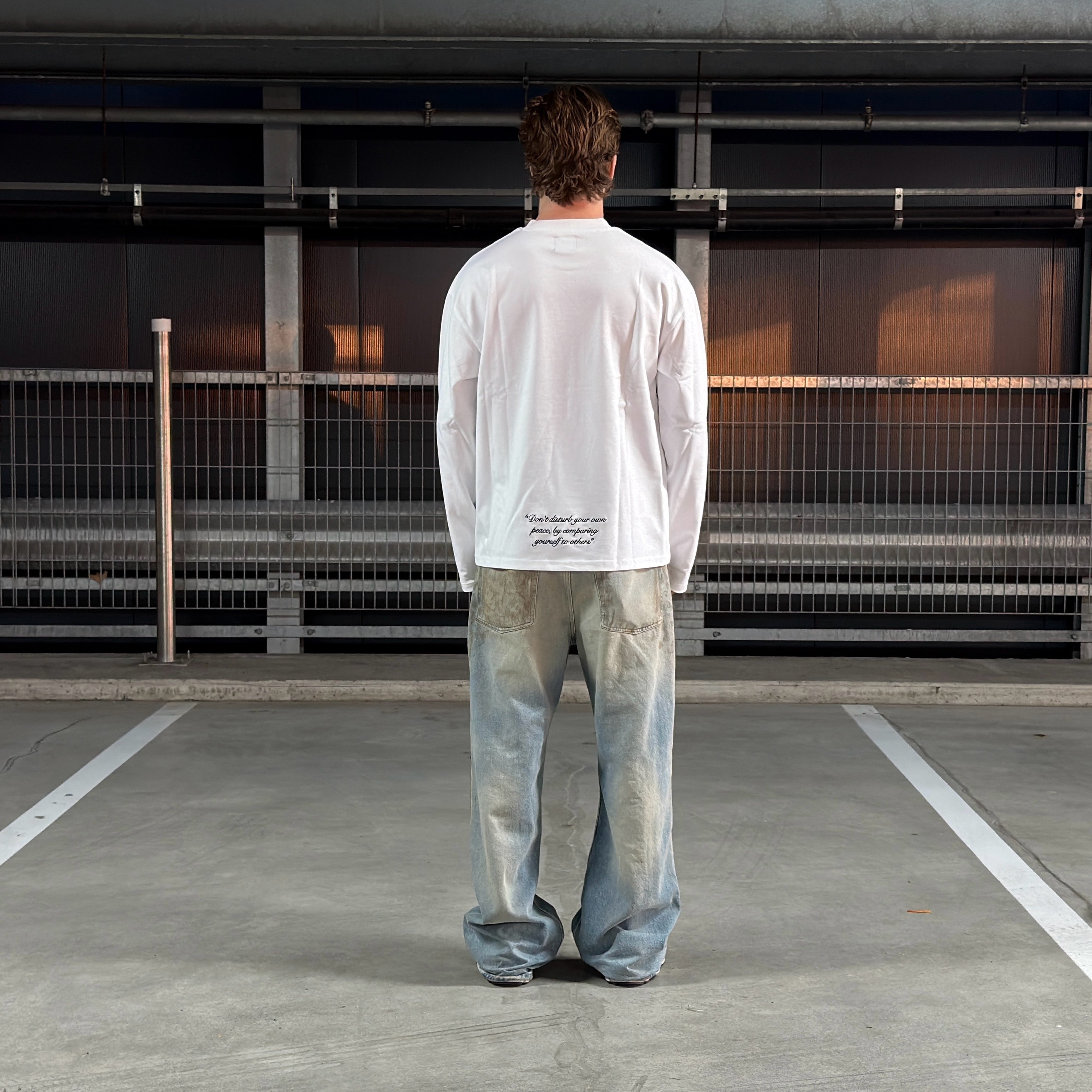 POM LONG SLEEVE - WHITE