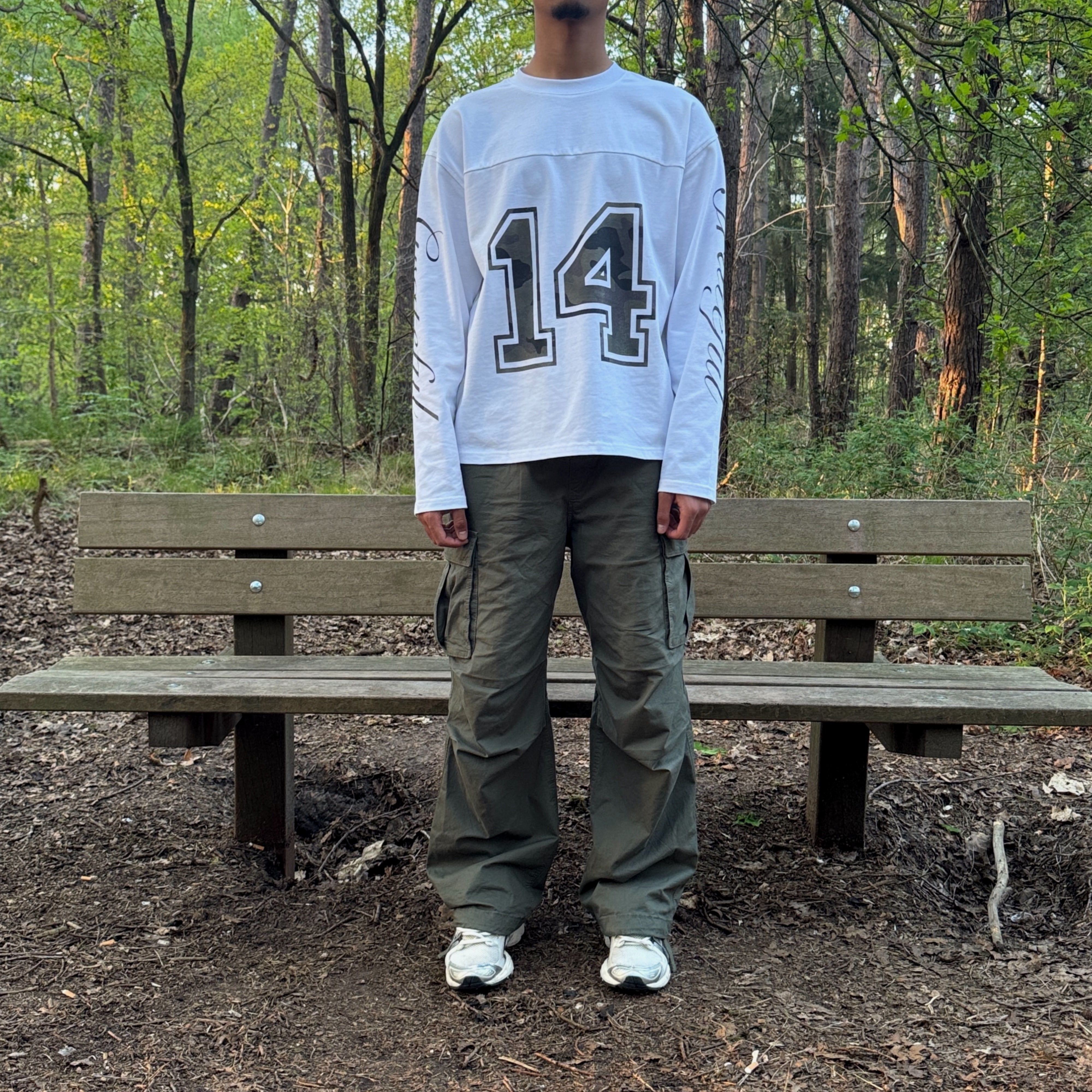 FADED CAMO LONG SLEEVE - WHITE