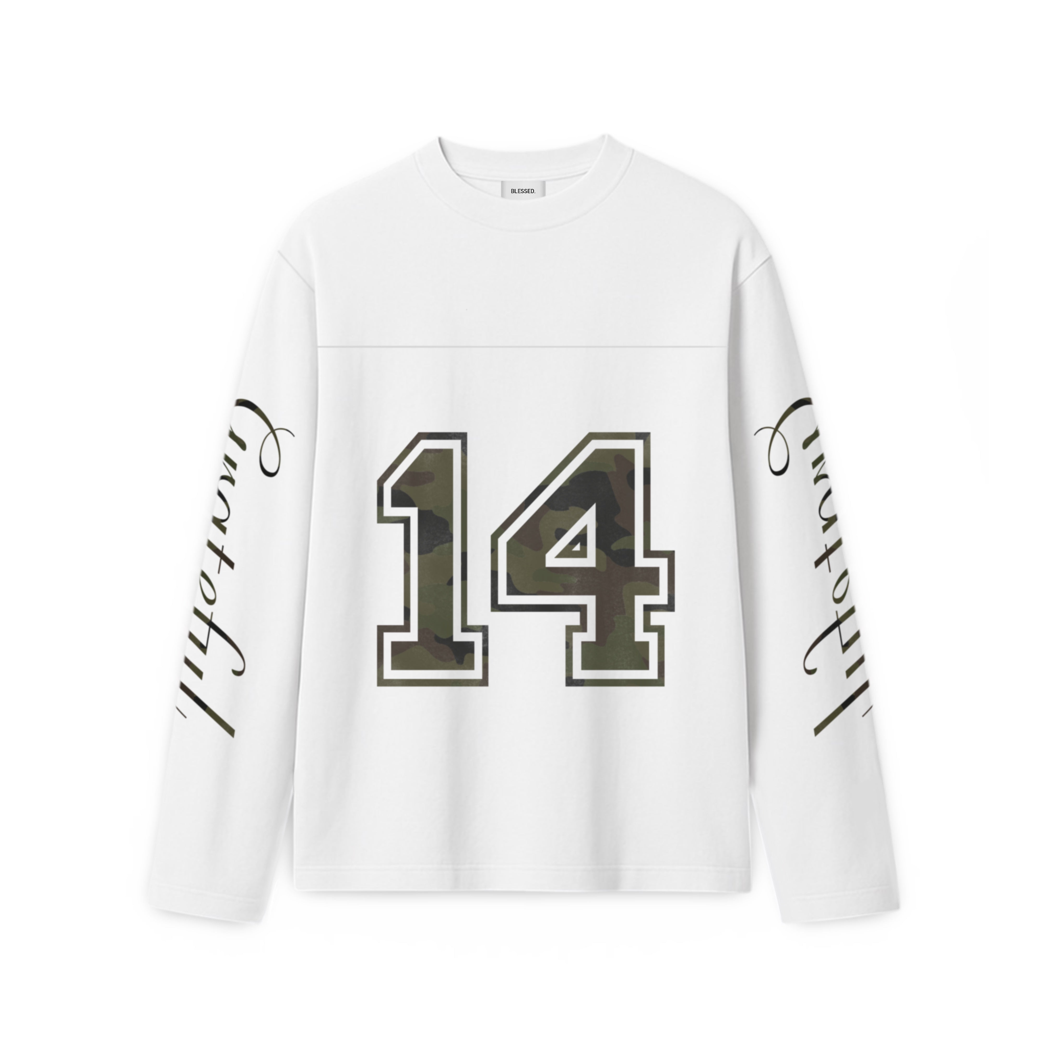 CAMO LONG SLEEVE - WHITE