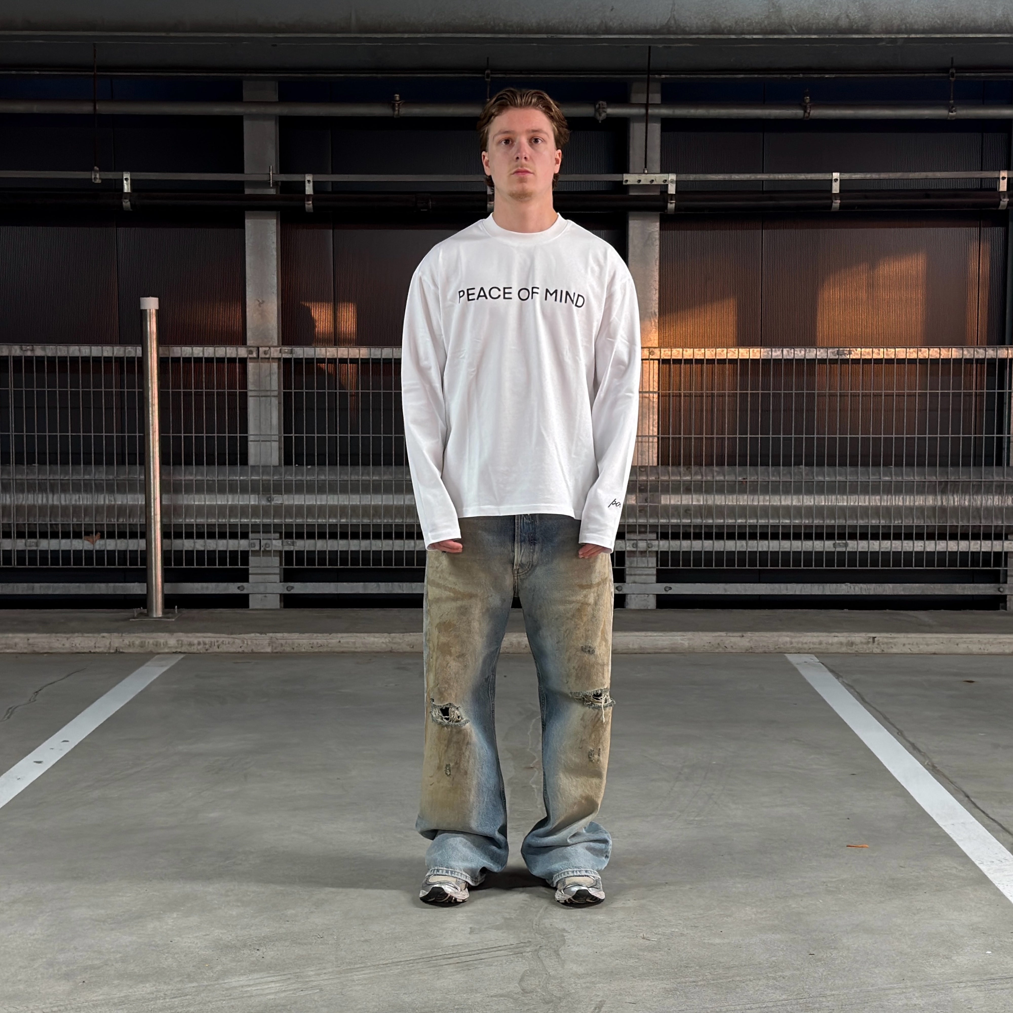 POM LONG SLEEVE - WHITE