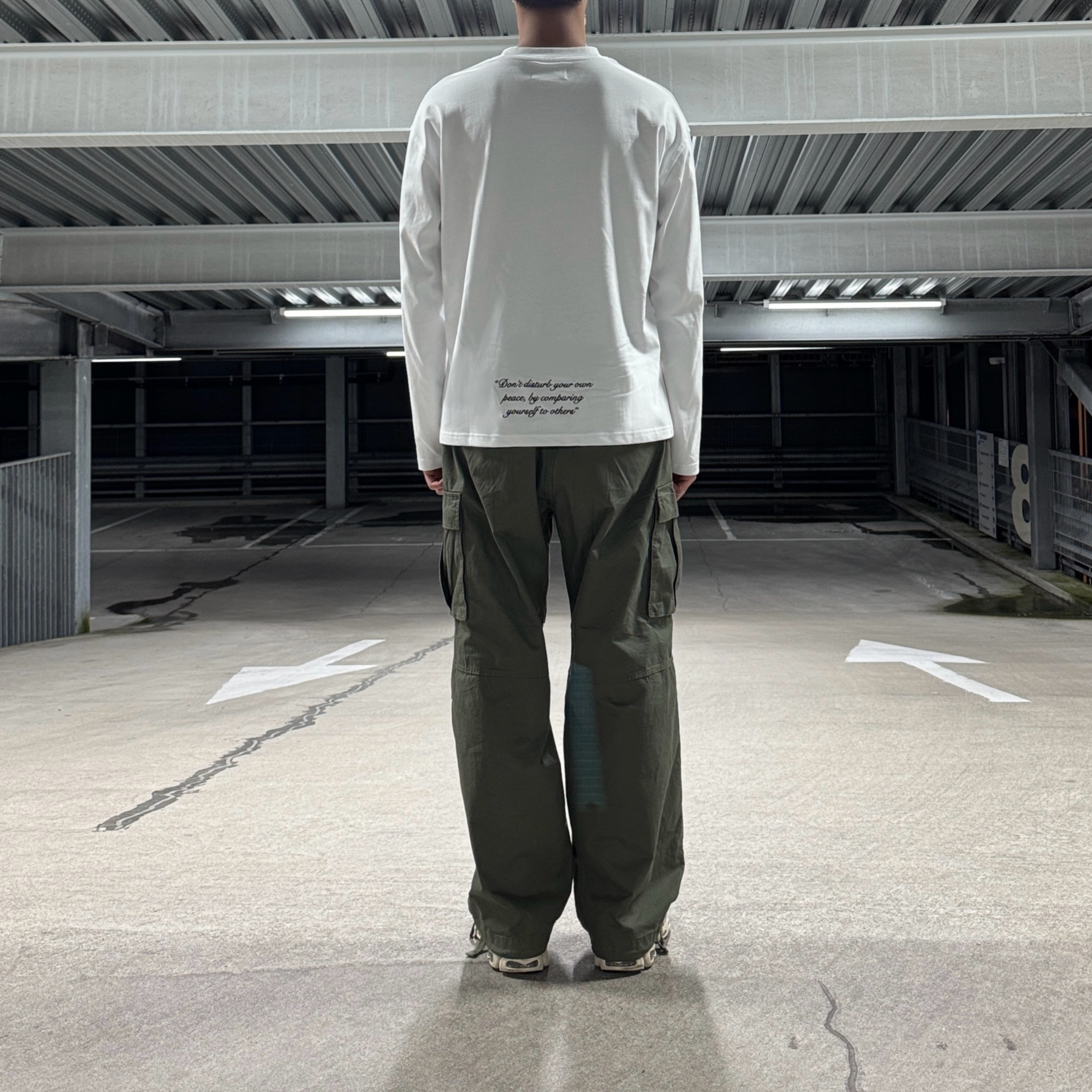 POM LONG SLEEVE - WHITE