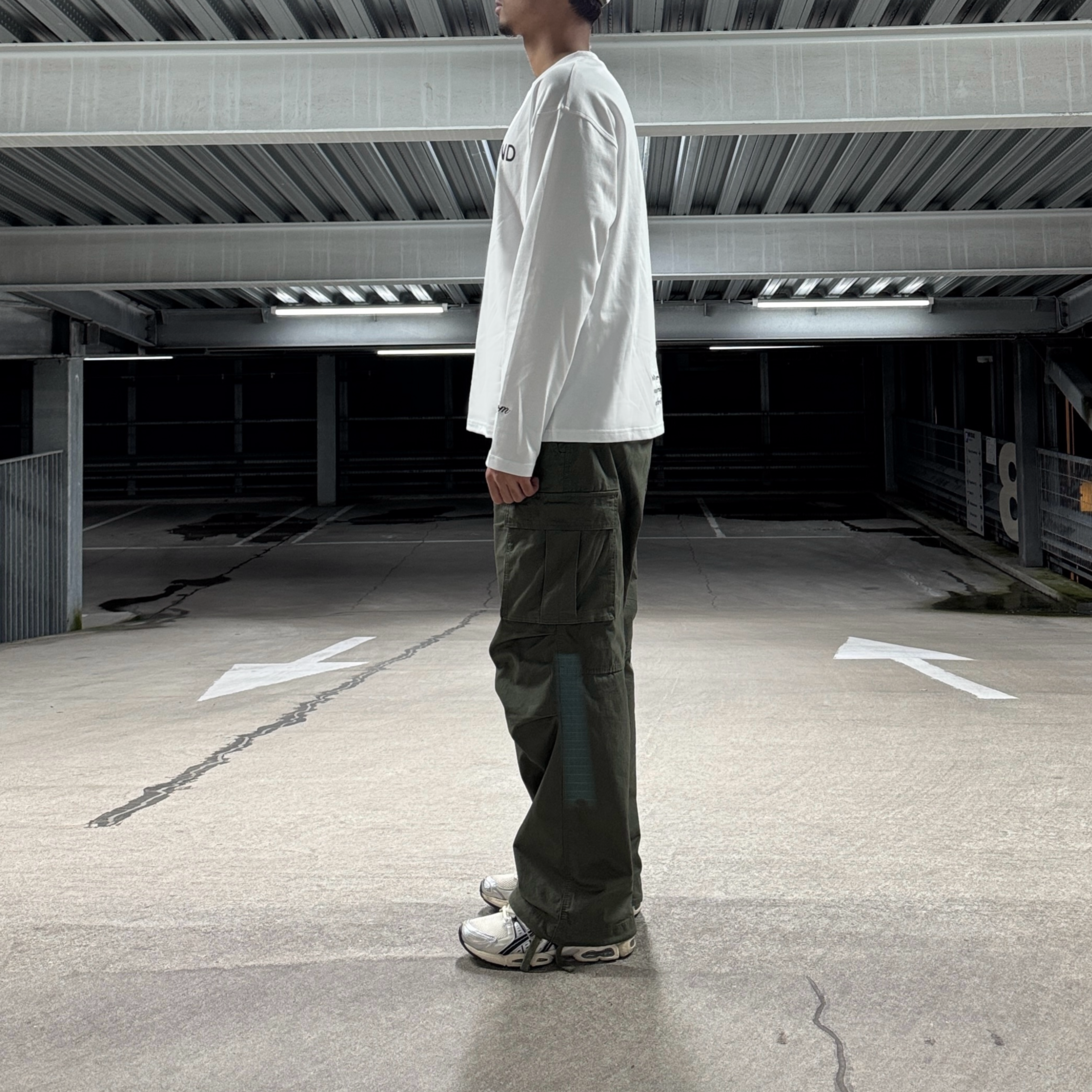 POM LONG SLEEVE - WHITE