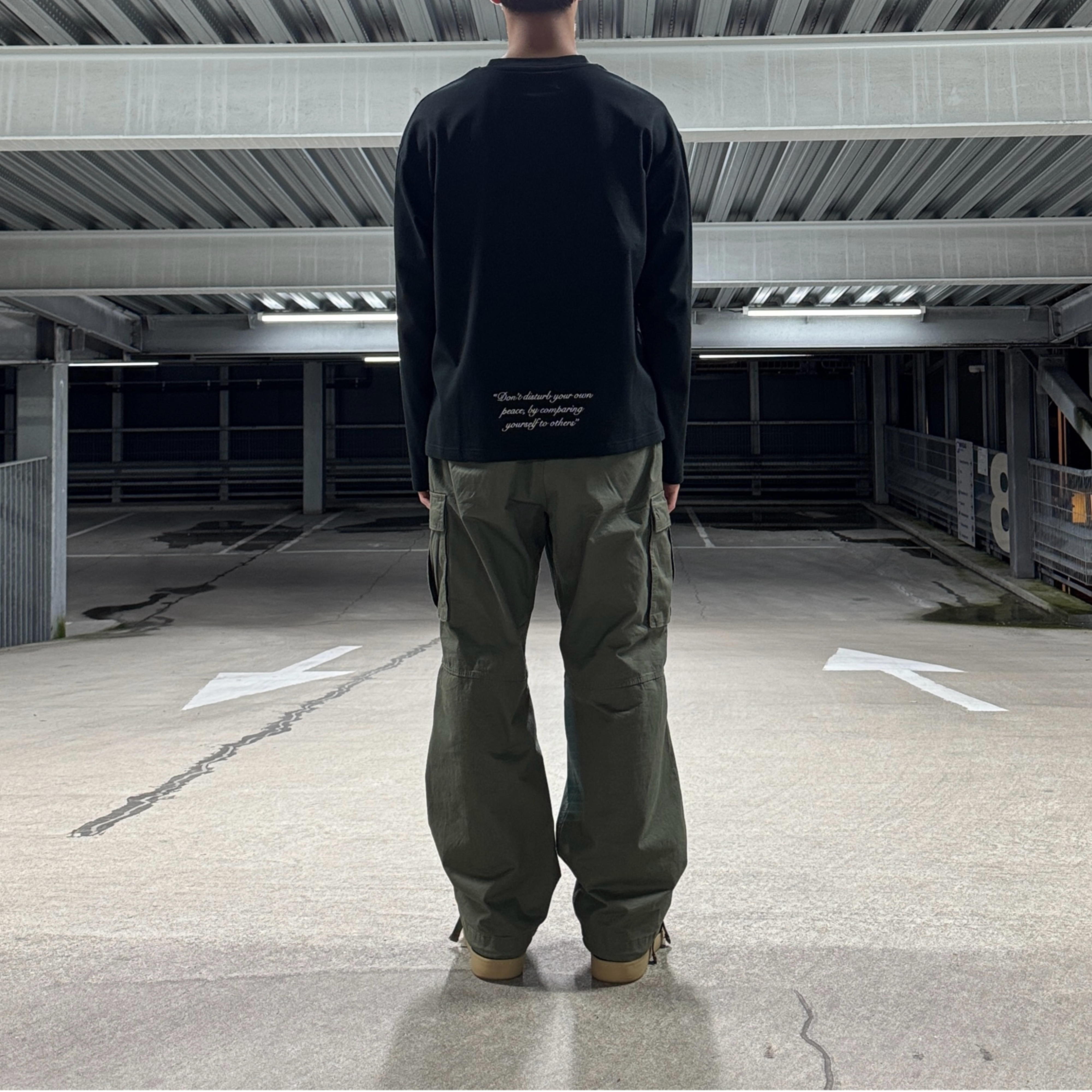 POM LONG SLEEVE - BLACK