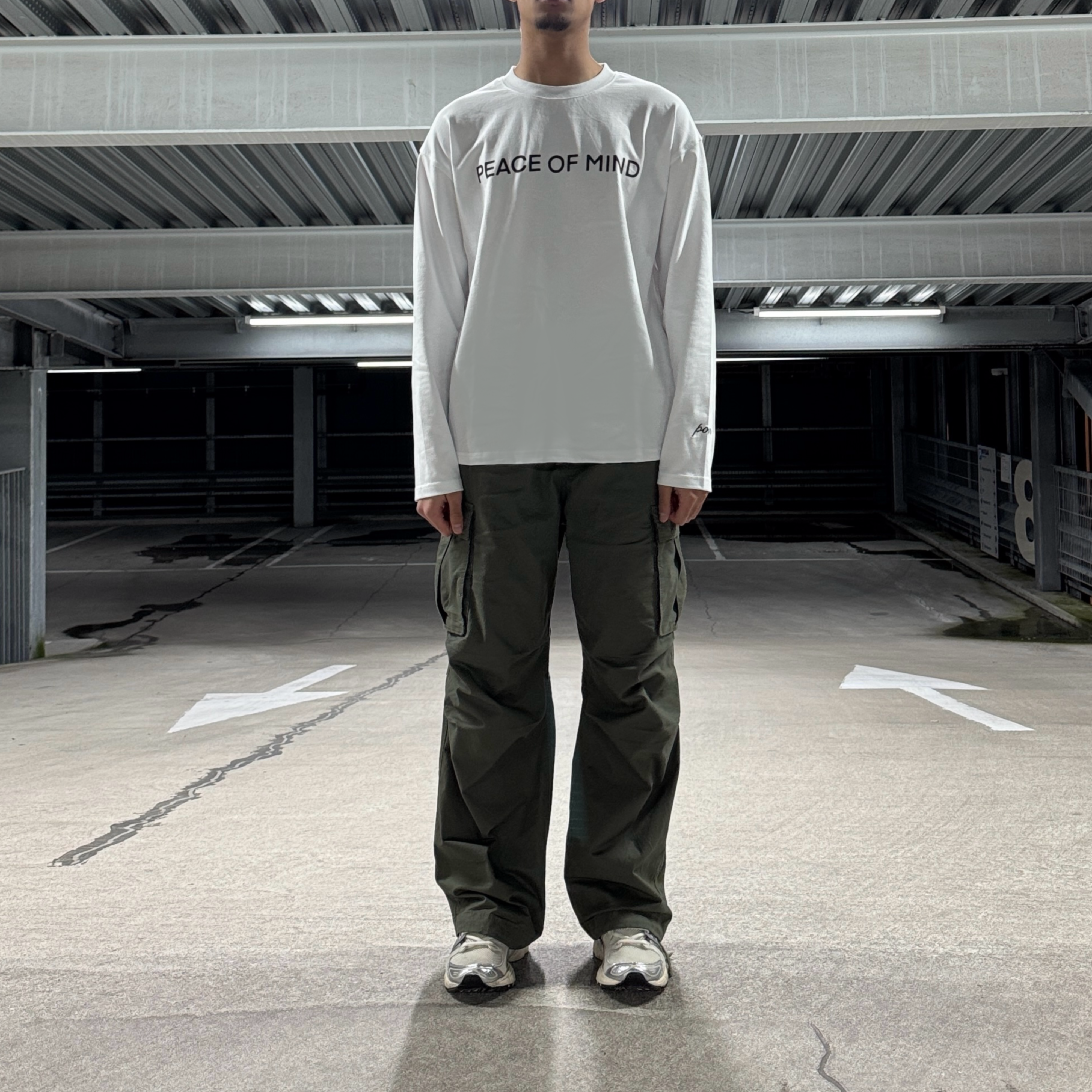 POM LONG SLEEVE - WHITE